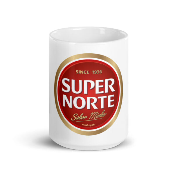 Mug brillant blanc | Super Norte Minhogalo