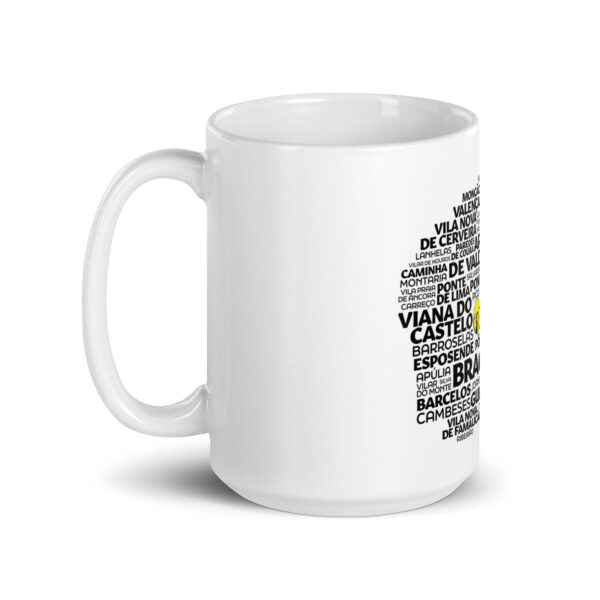 Mug brillant blanc | Map Of Minho Minhogalo – Image 3