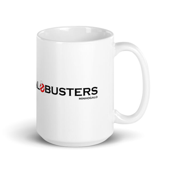 Mug brillant blanc | Galo Busters Minhogalo – Image 2