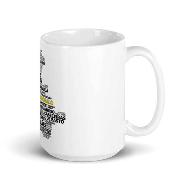 Mug brillant blanc | Map Of Minho Minhogalo – Image 2