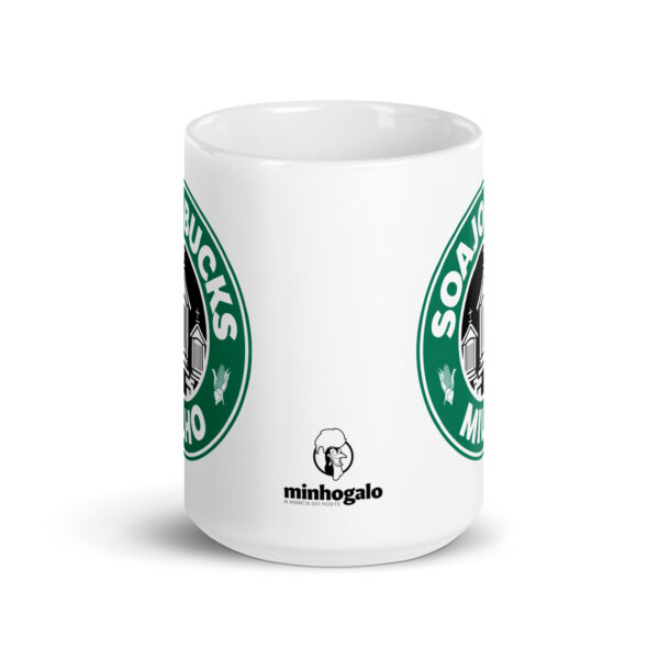 Mug brillant blanc | Soajo Bucks Milho – Image 3