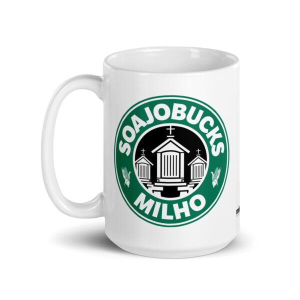 Mug brillant blanc | Soajo Bucks Milho – Image 2