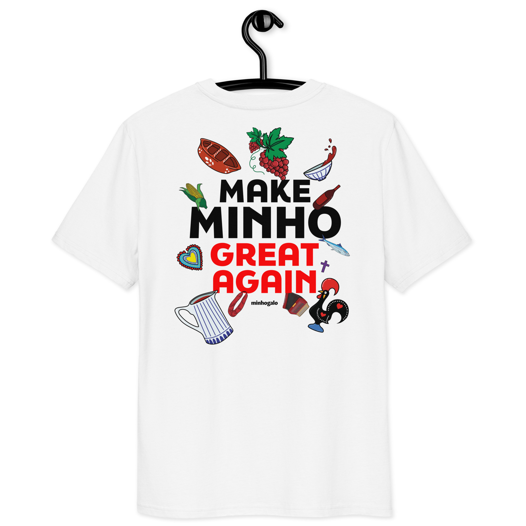 T-shirt unissexo em algodão orgânico | Make Minho Great Again - Image 3